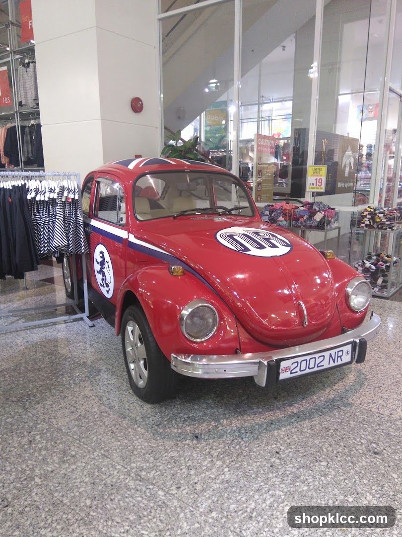 Red Volkswagen Beetle Display