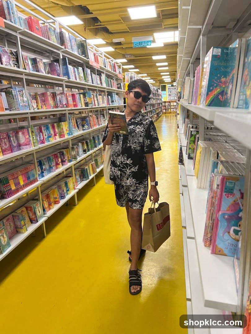 Person in a Bookstore
