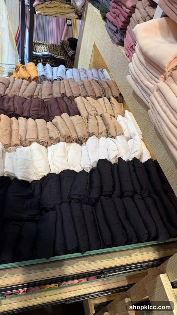 Folded Scarves Display
