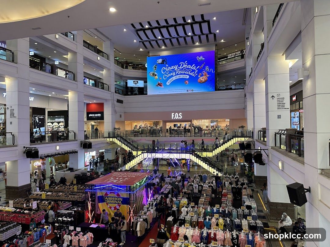 Shopping Mall Interior with Sales