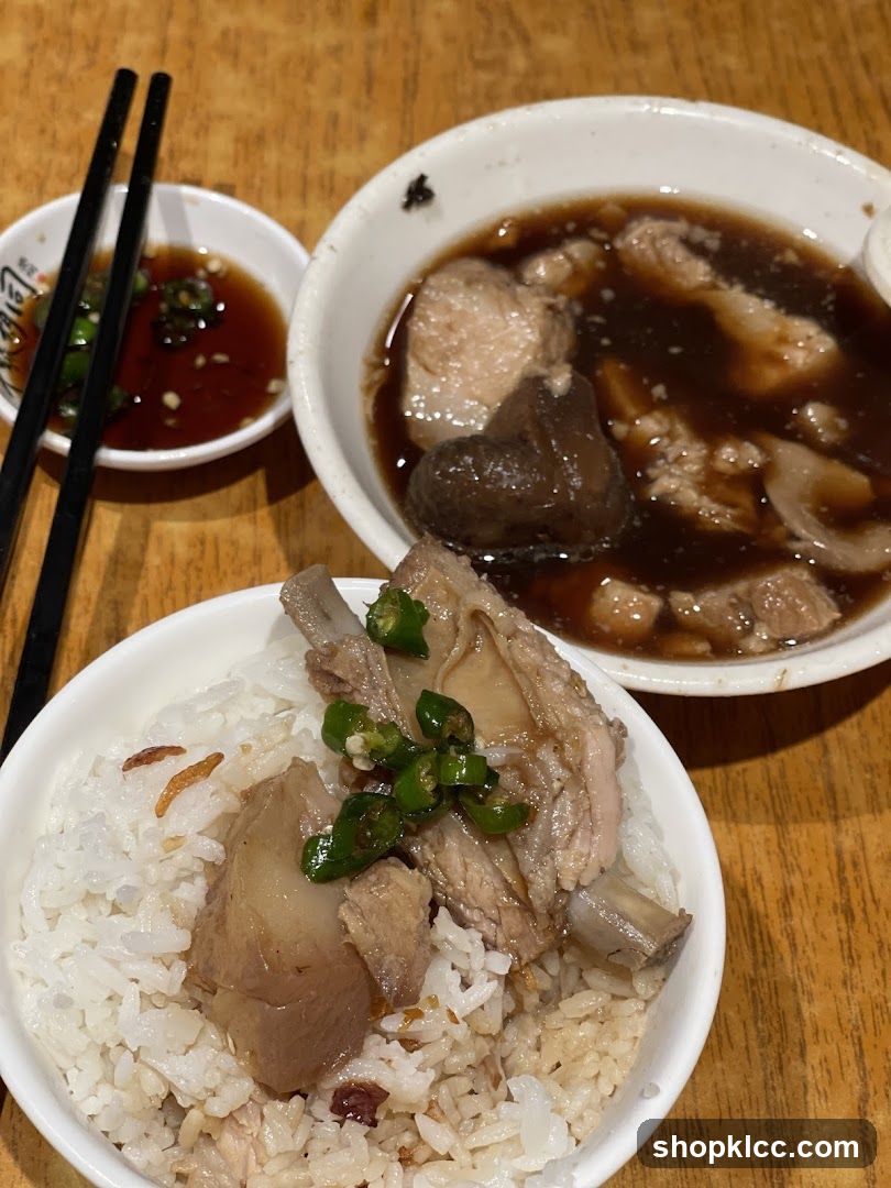 Pork Ribs with Rice and Soup