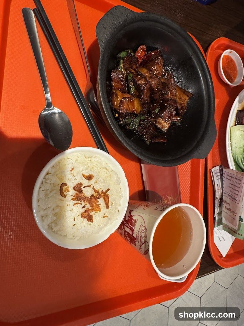 Meal with Pork Belly and Rice