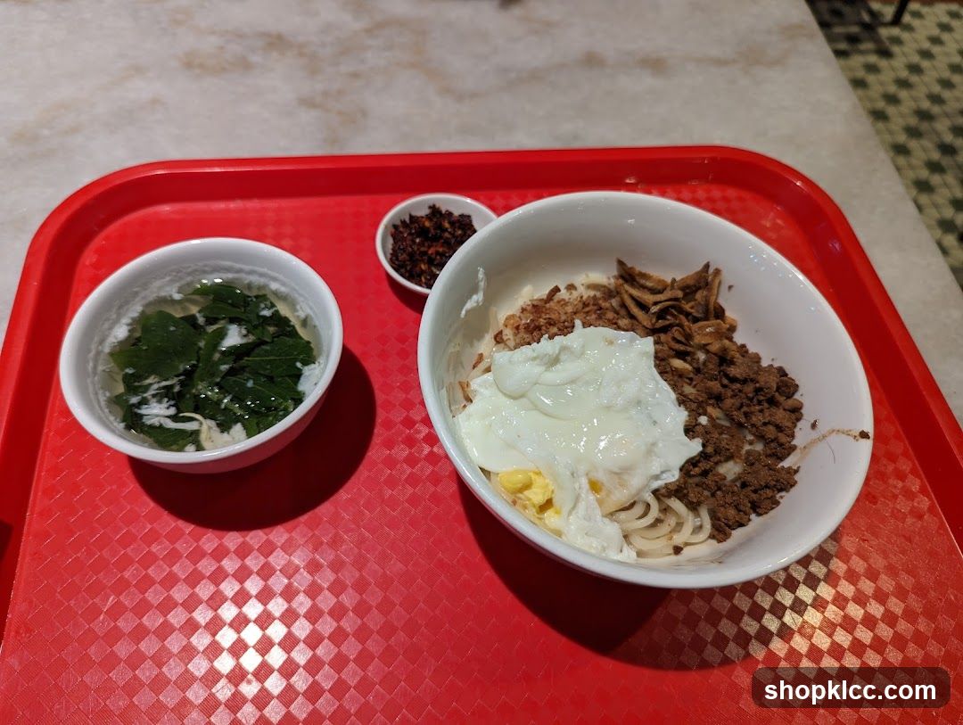 Noodle Dish with Soup and Chili Paste