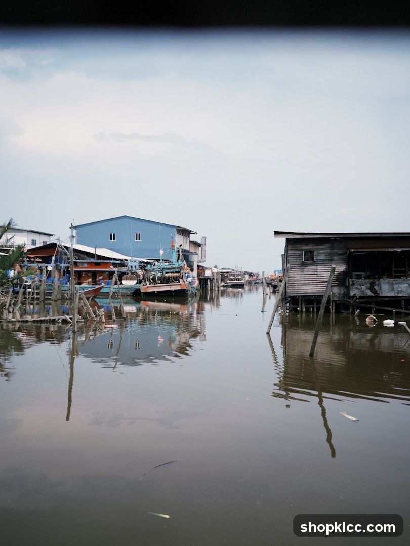 Waterfront Village Scene