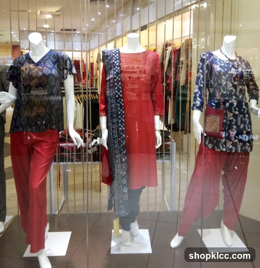 Mannequins in a store window