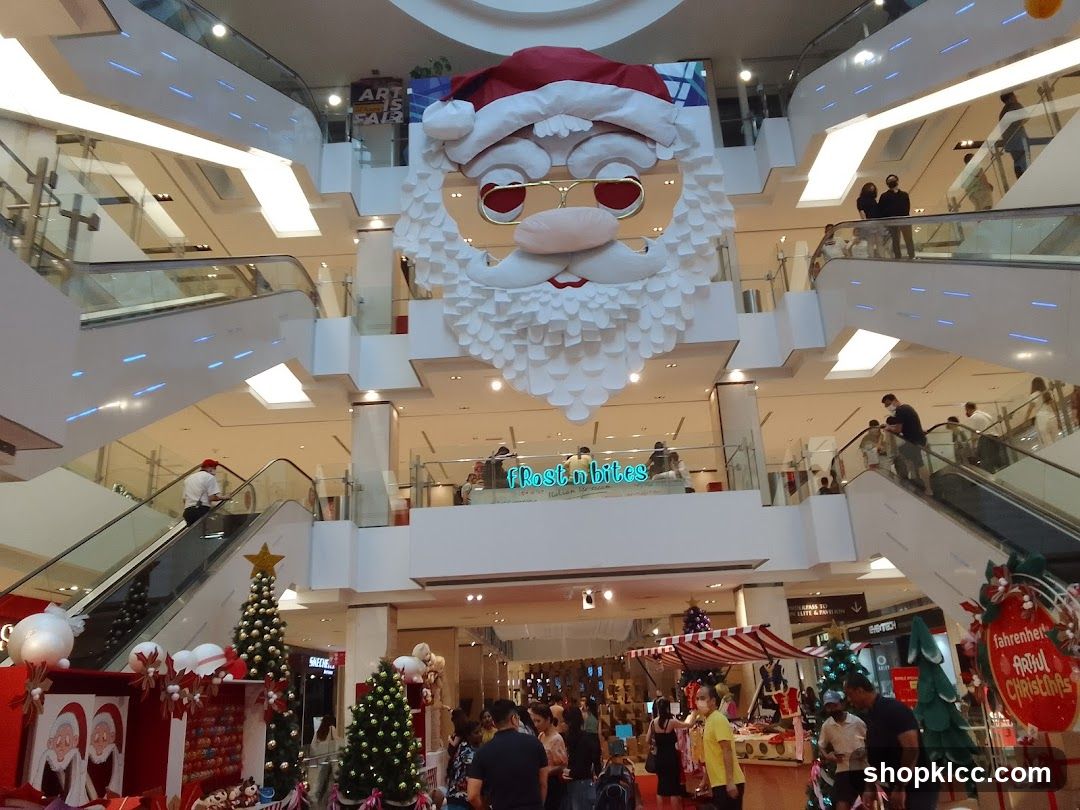 Christmas decorations in a mall