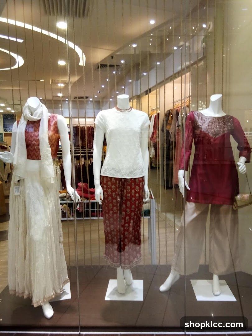 Mannequins in a store window