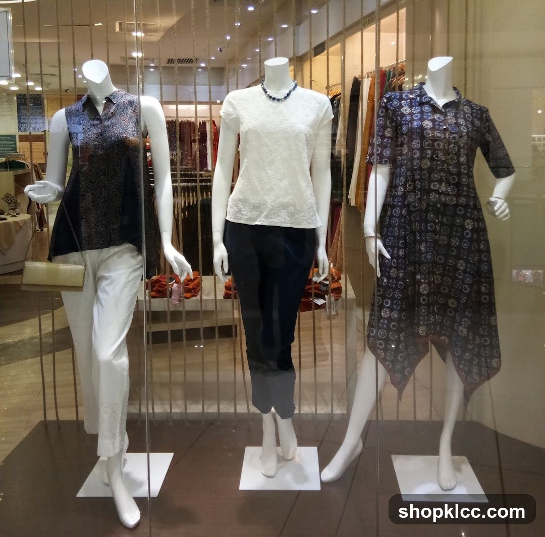 Mannequins in a store window