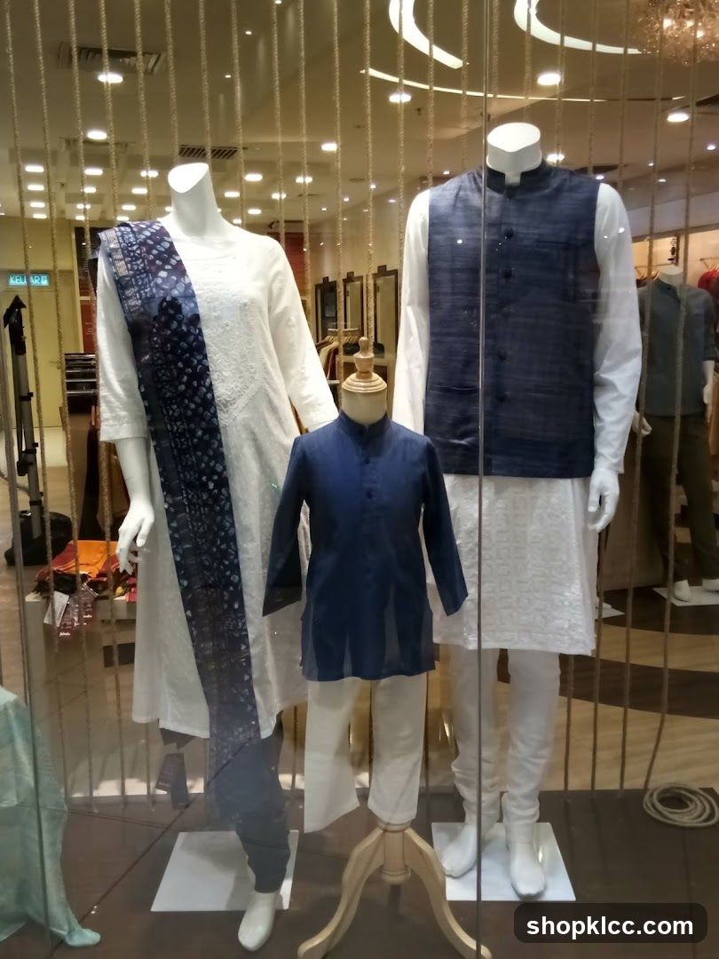 Mannequins in traditional Indian attire