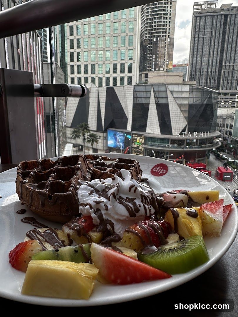 Chocolate Waffle with Fruit