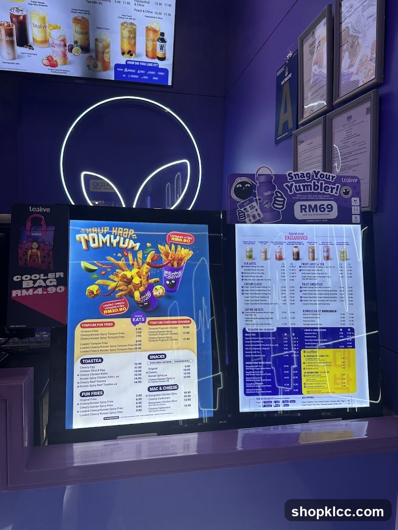 Tealive Menu