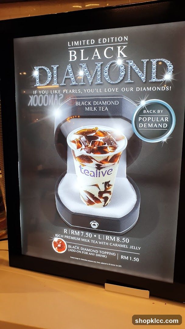 Tealive Black Diamond Milk Tea Advertisement