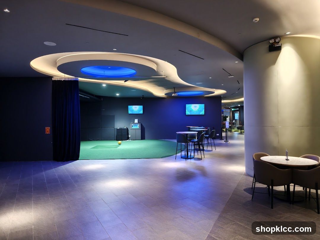Indoor Golf Simulator Area