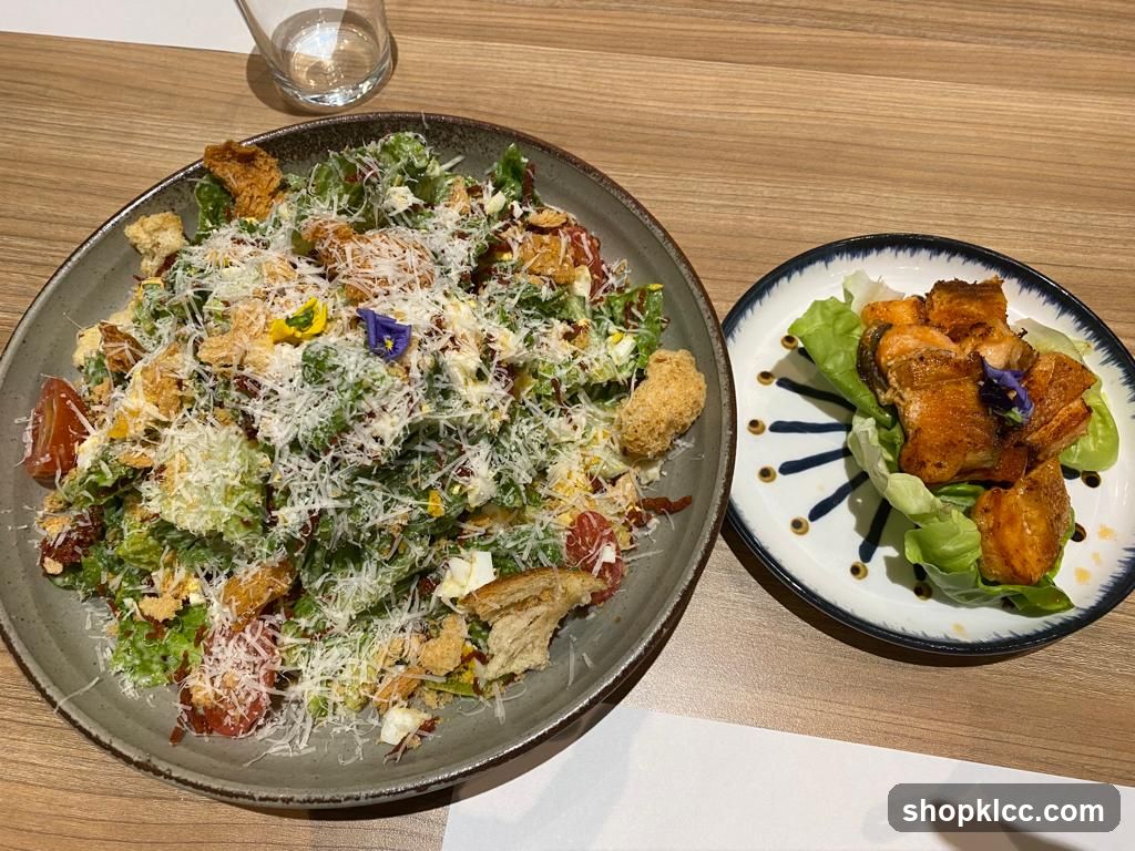 Salad and Salmon Bites
