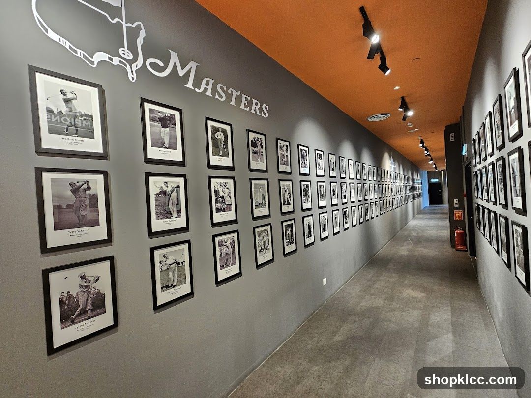 Hallway with Masters photographs