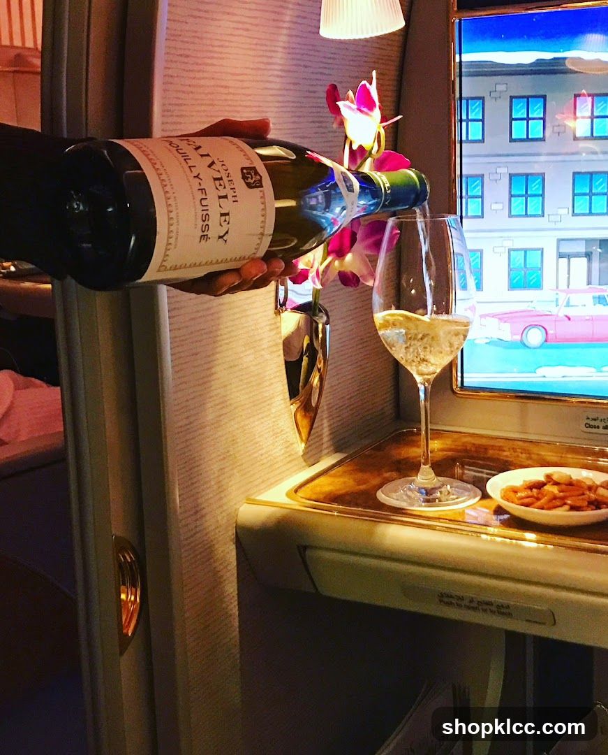 Wine being poured in a cabin