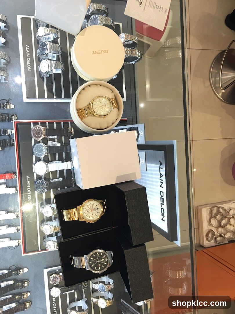 Watches on Display