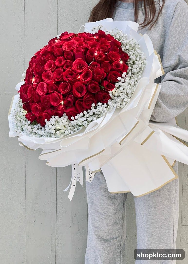 Large Bouquet of Red Roses