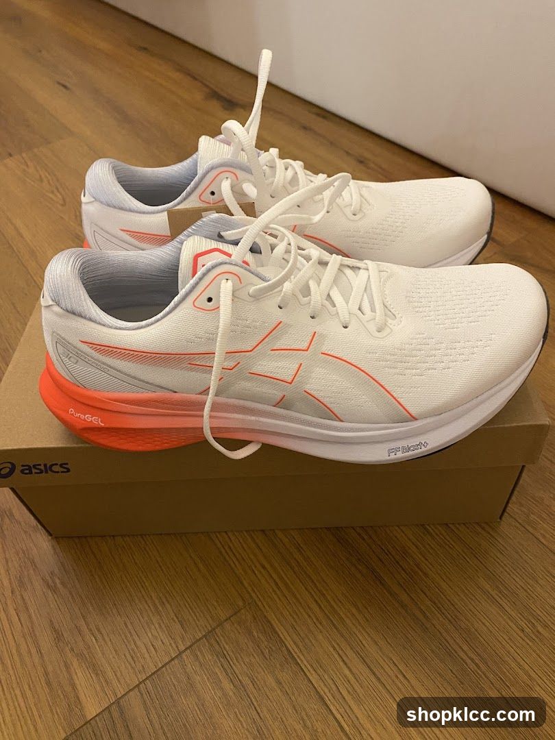 ASICS Running Shoes on Box