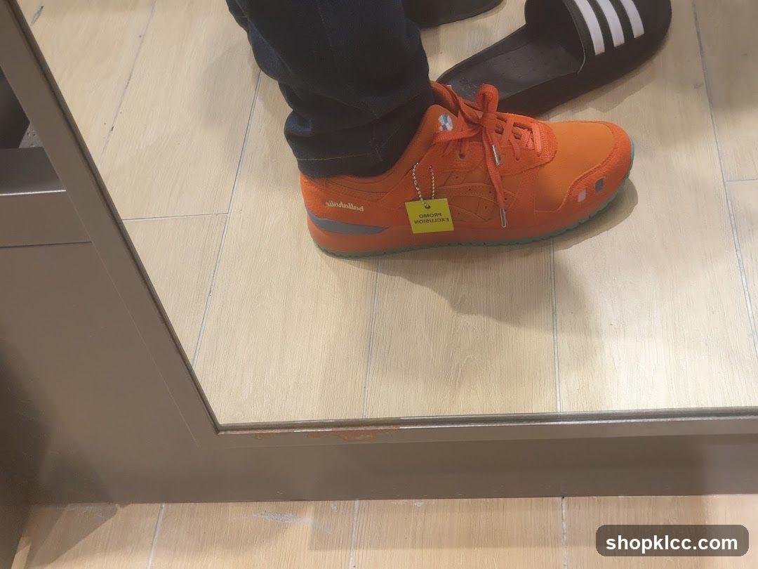 Orange Sneaker with Tag