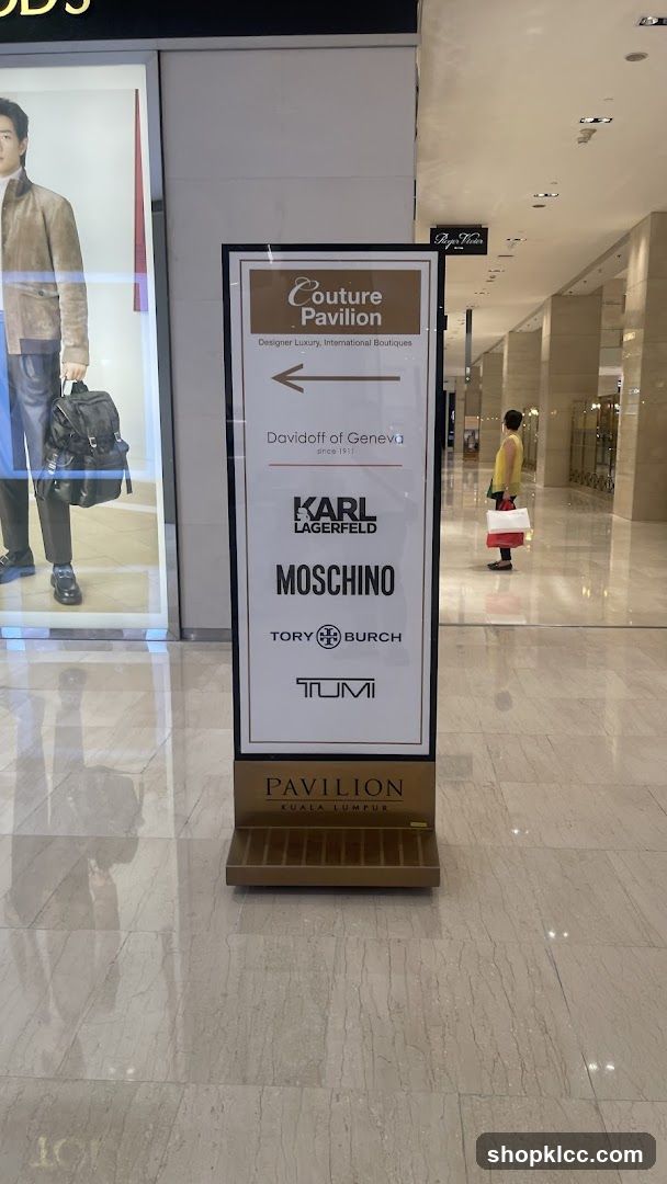 Couture Pavilion Signage