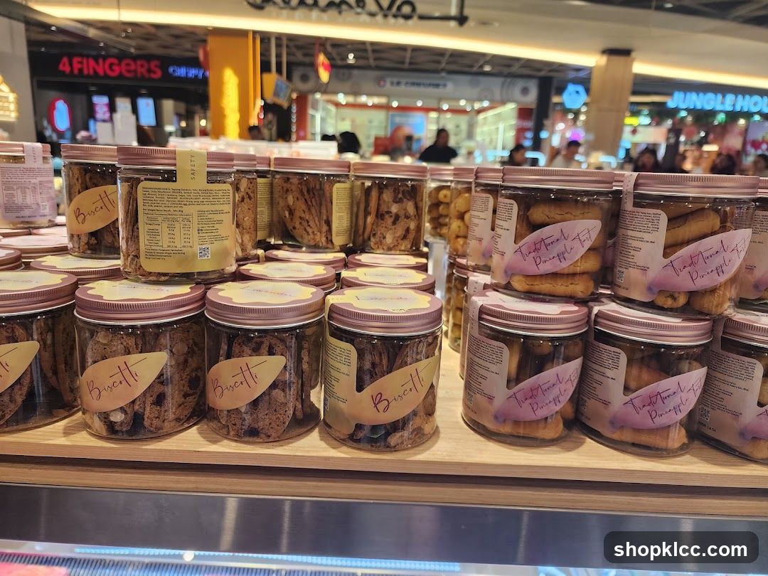 Assortment of Cookies in Jars