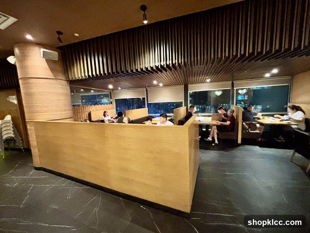 Restaurant Interior with Booth Seating