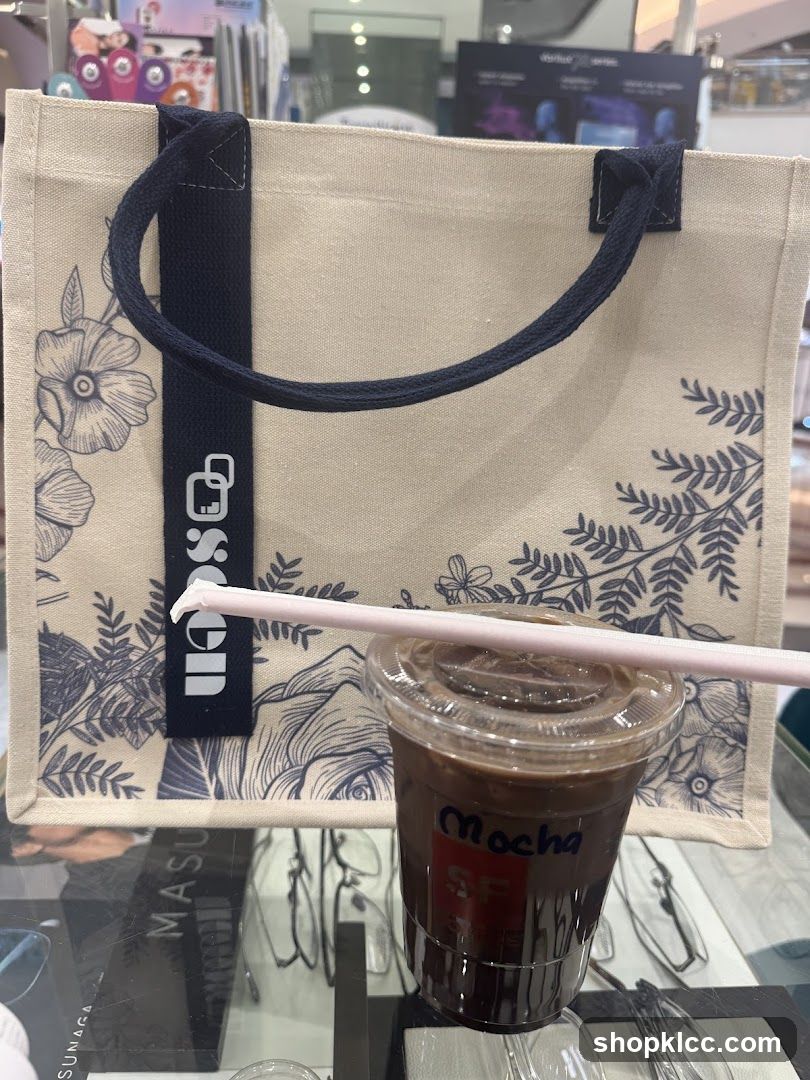 Tote Bag and Iced Mocha