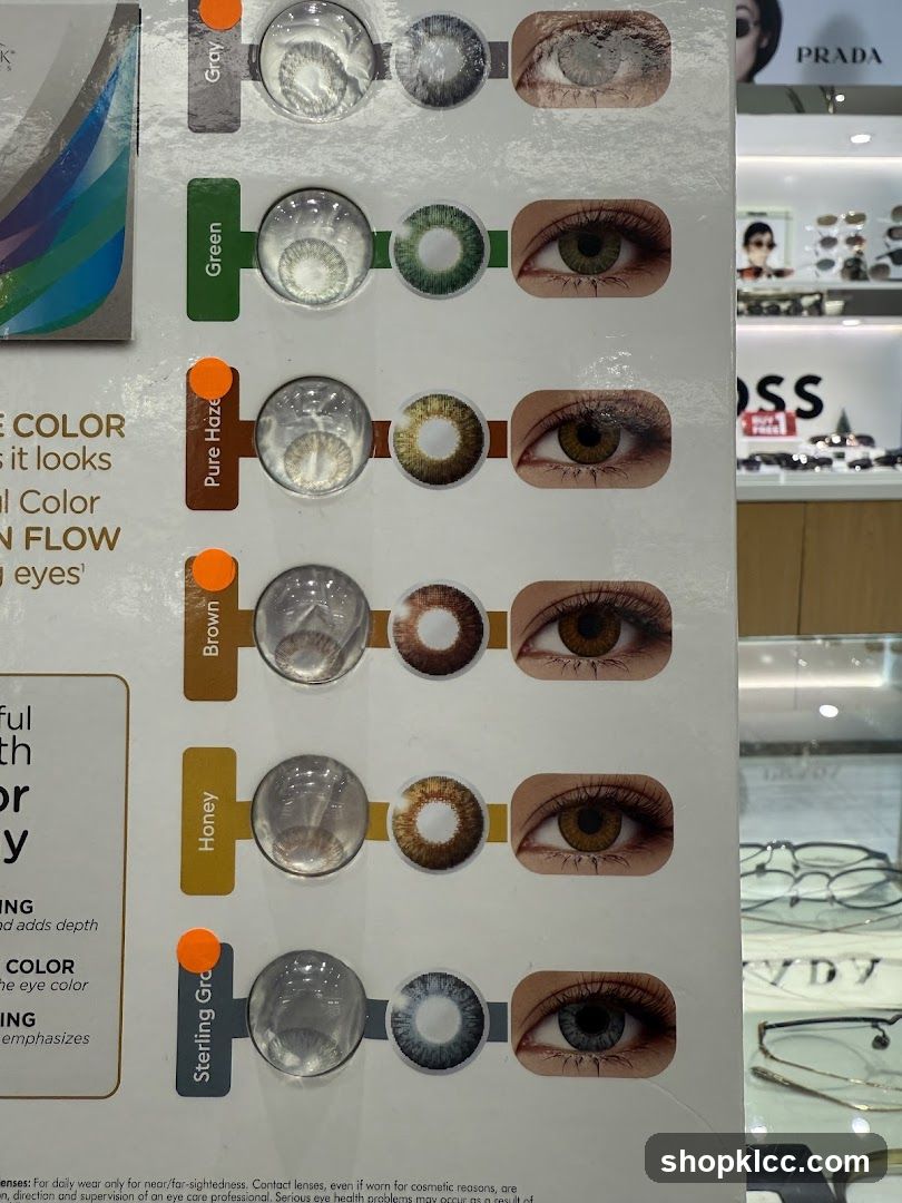Contact Lens Color Display