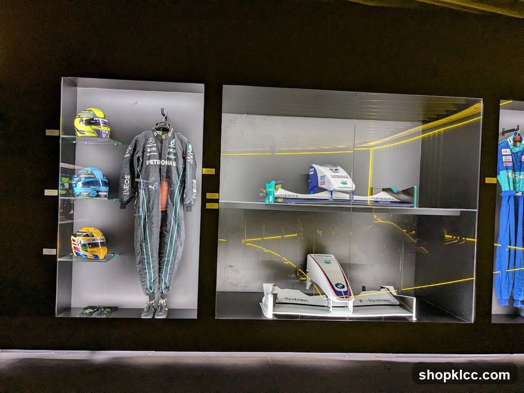 Formula 1 Racing Memorabilia Display