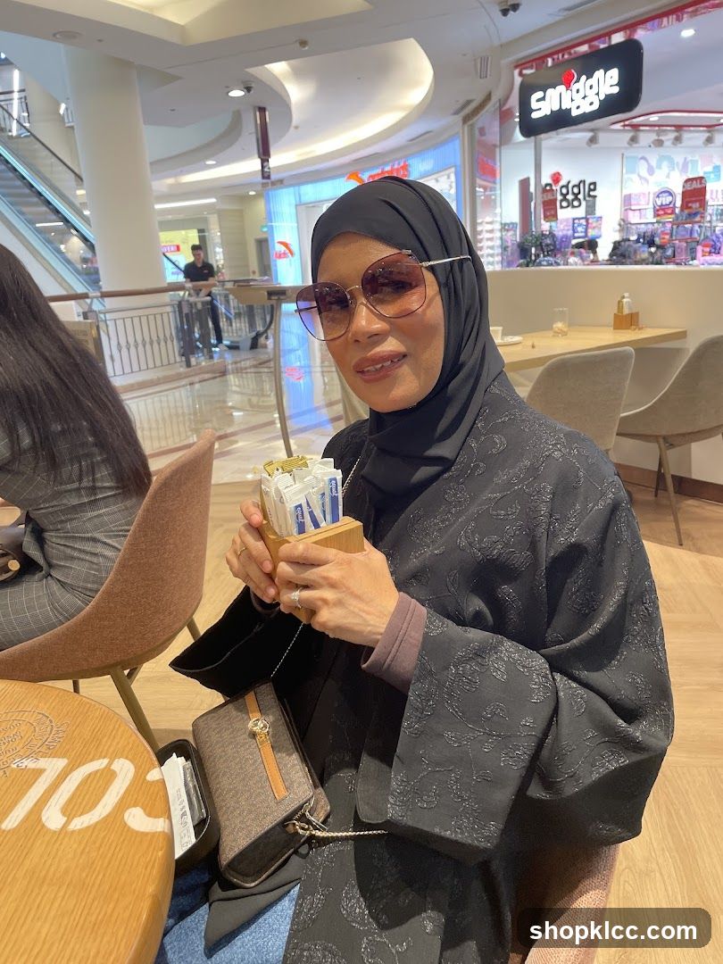 Woman in a cafe