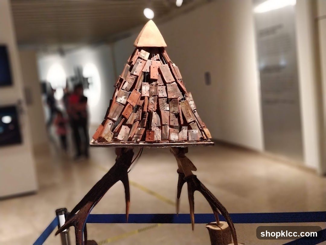 Sculpture in a museum