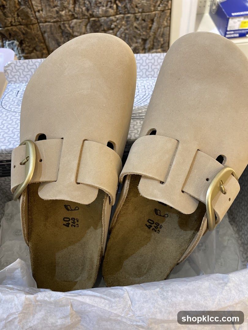 Beige Birkenstock Sandals