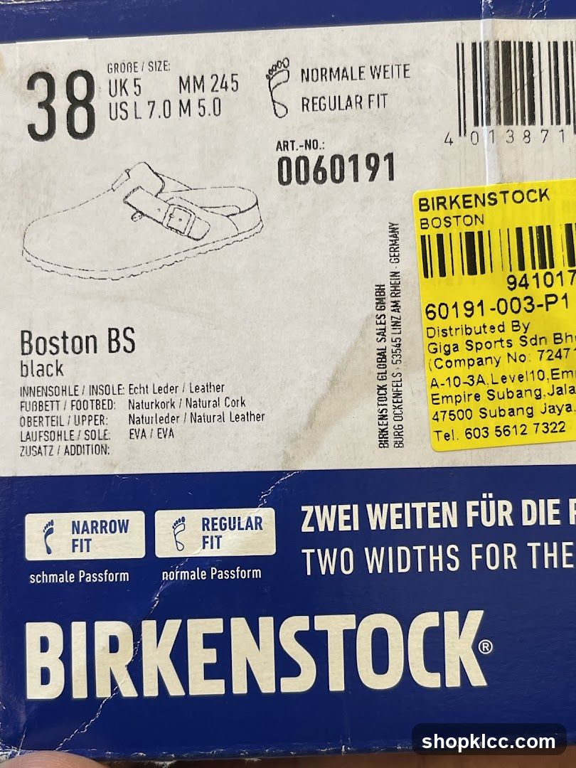 Birkenstock Boston BS Shoe Box