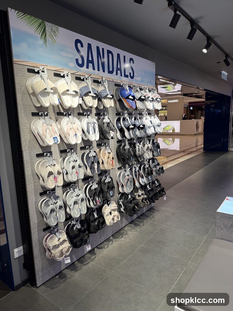 Sandals Display