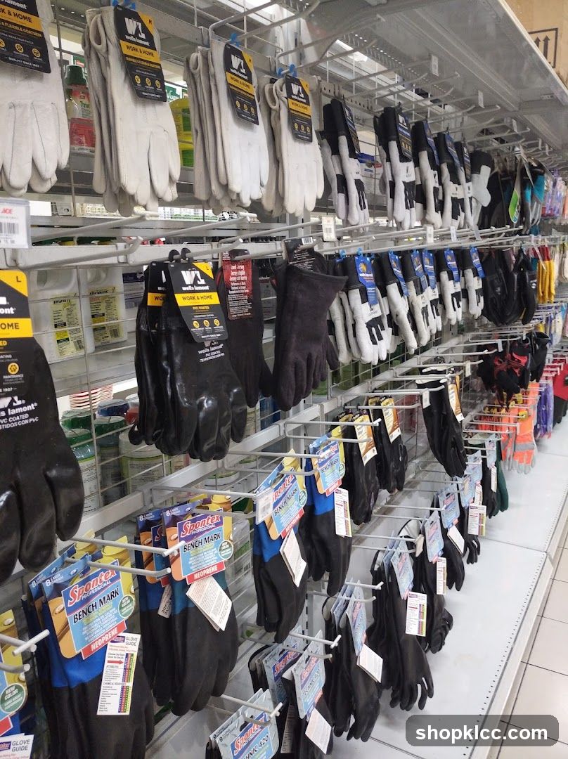 Work Gloves Display