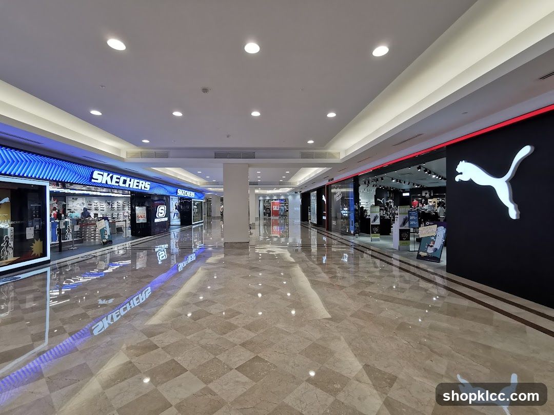 Skechers and Puma Stores in a Mall