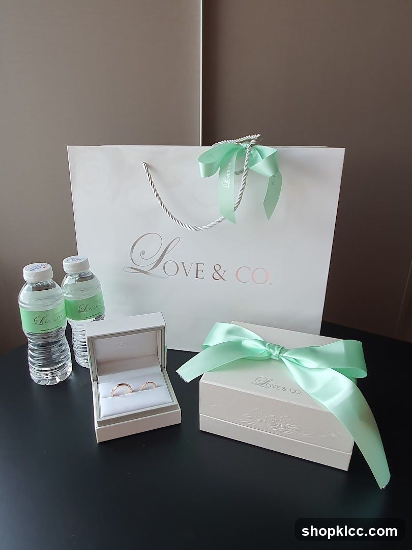 Wedding Rings and Gift Bag
