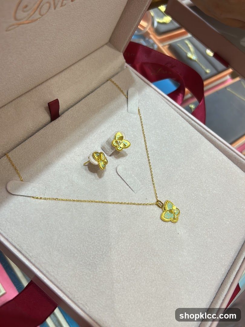 Butterfly jewelry set