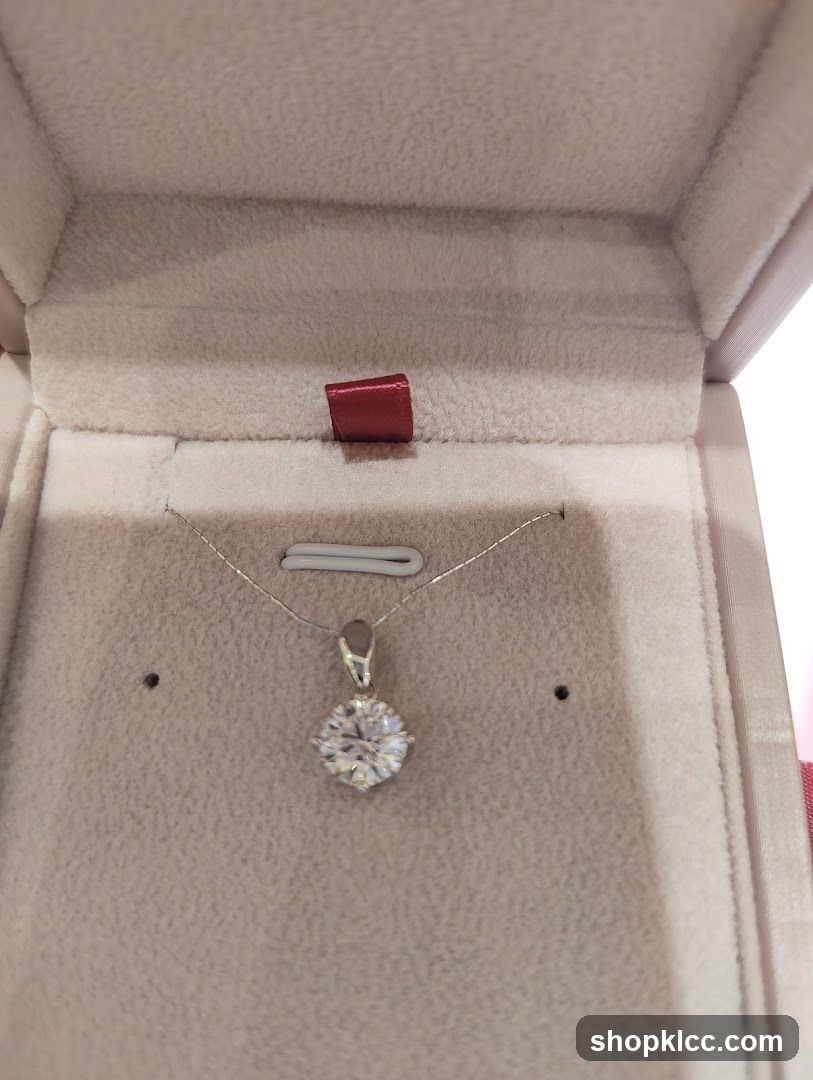 Diamond Pendant in Jewelry Box