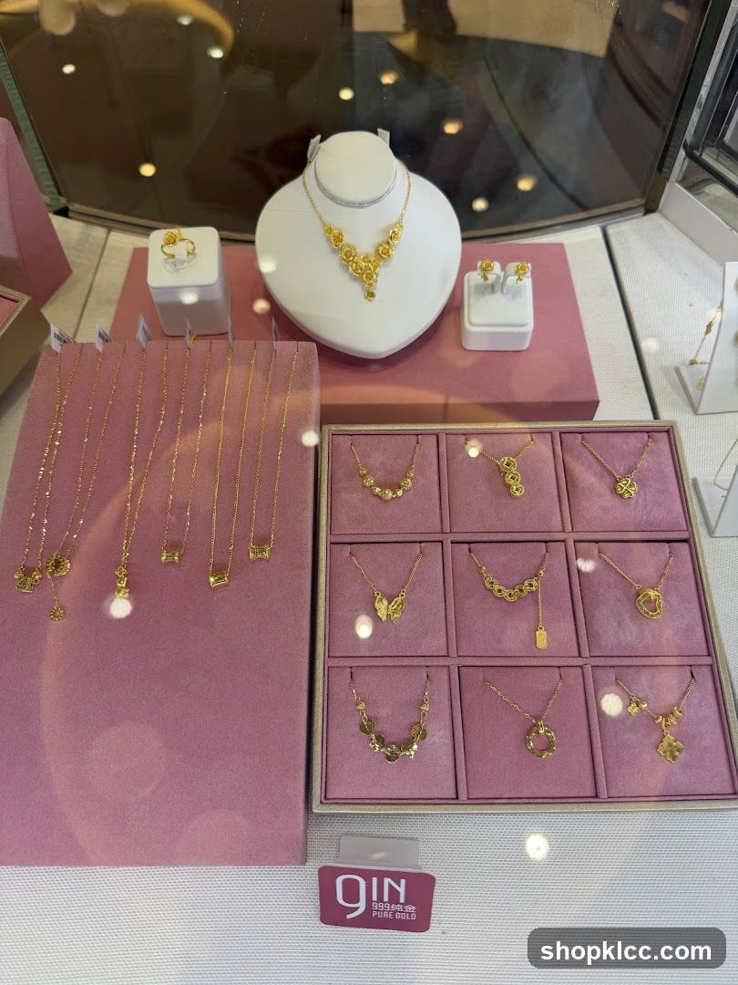 Gold Jewelry Display