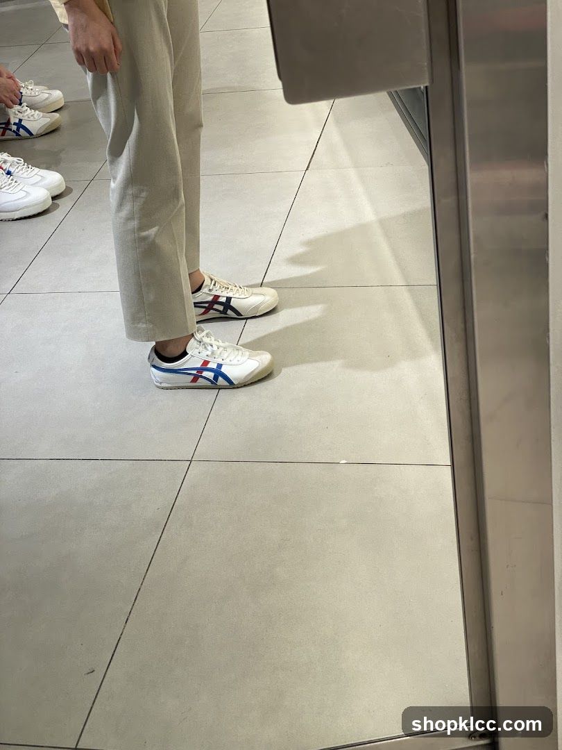 People wearing sneakers