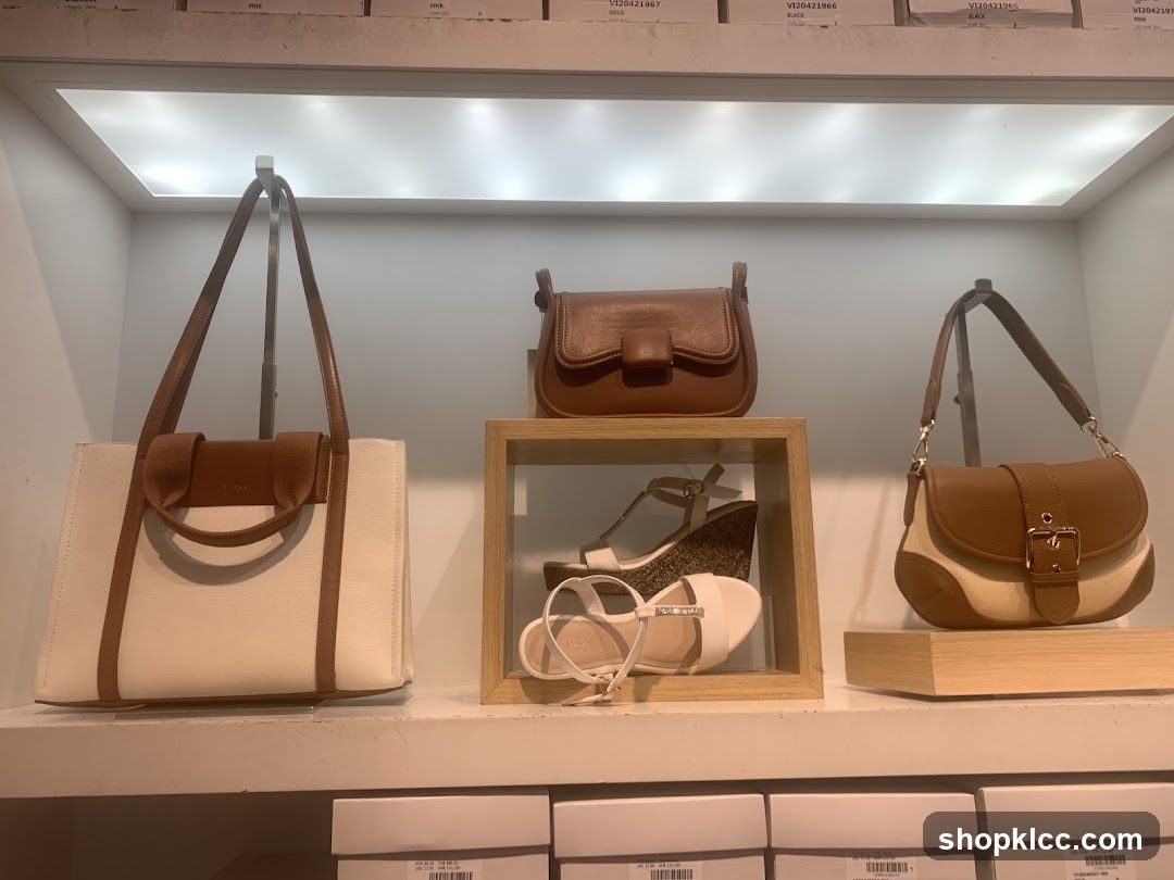 Handbags and Shoes Display