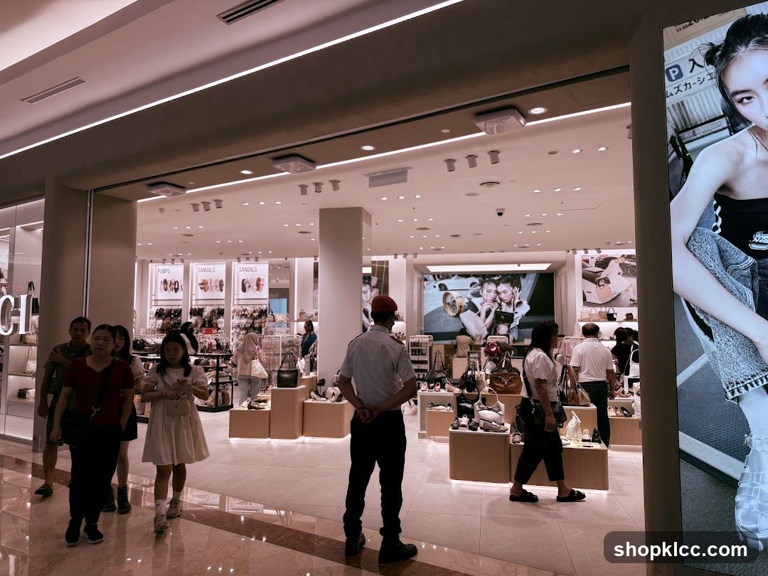 Shoppers in a well-lit retail store