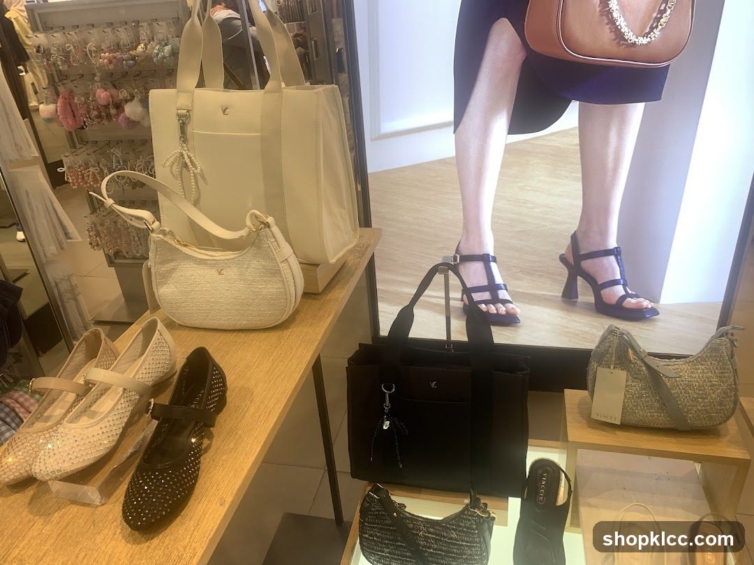 Handbags and Shoes Display