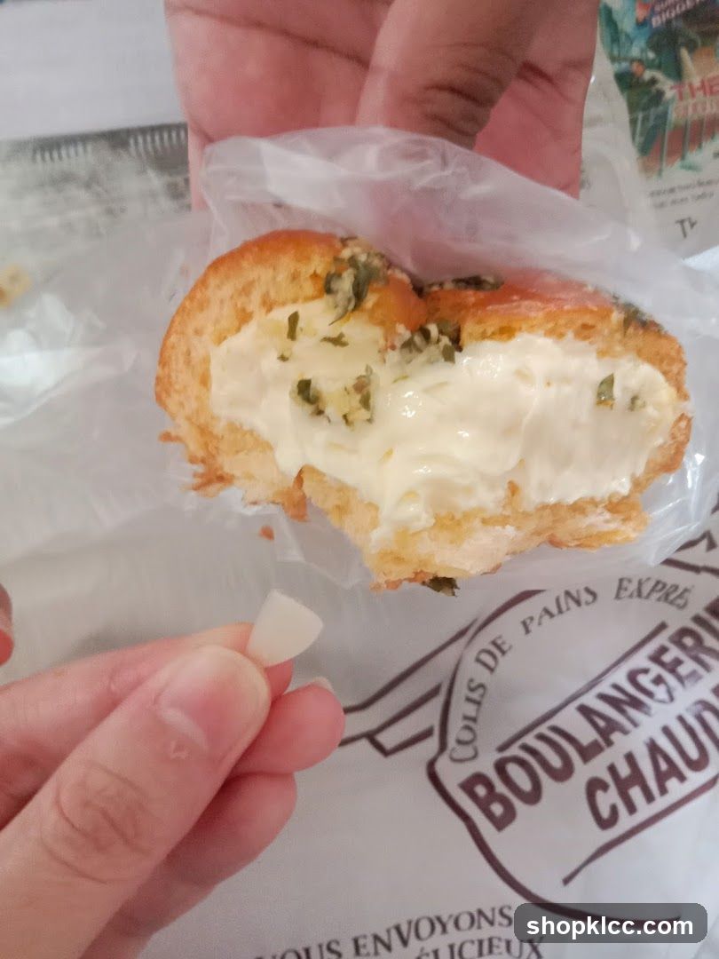 Garlic Herb Cream Cheese Bagel