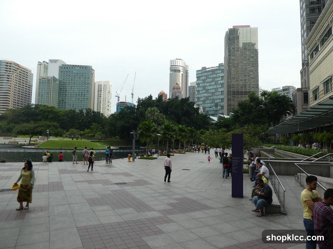 City Park with People