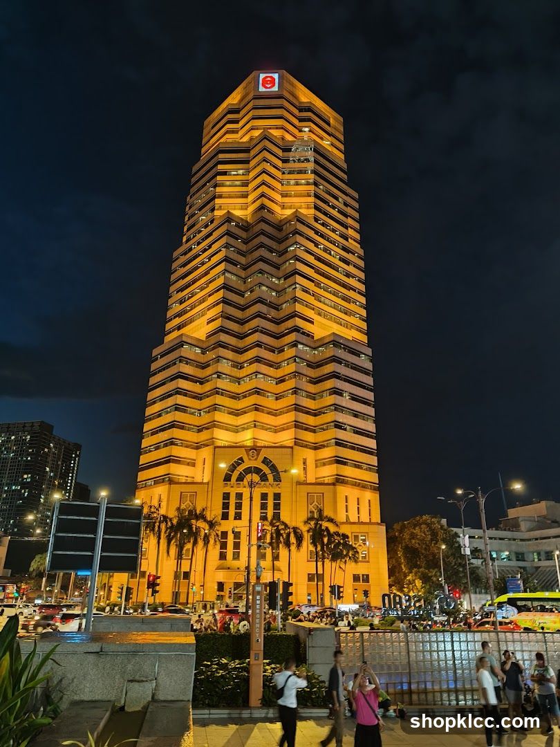 Illuminated Skyscraper at Night