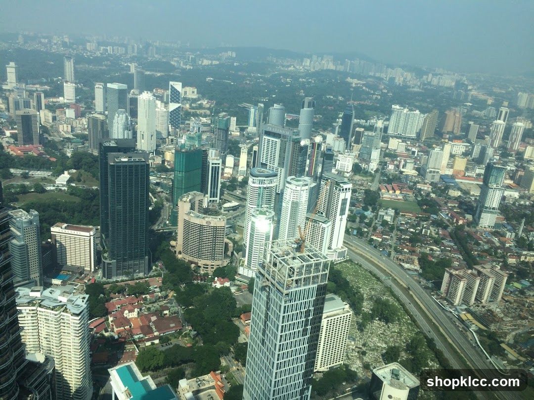 Aerial View of a City Skyline