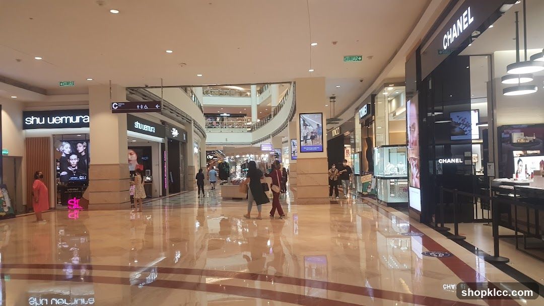 Shopping Mall Interior with Storefronts
